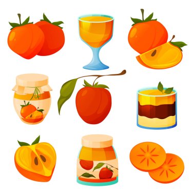 Hurma yemeği, kaki meyve ürünleri ve tatlılar