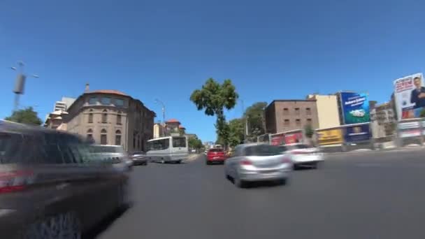 土耳其安卡拉 2020年8月 在安卡拉街道上开车的观点 城市街道快速翻车概念闪光灯Pov — 图库视频影像