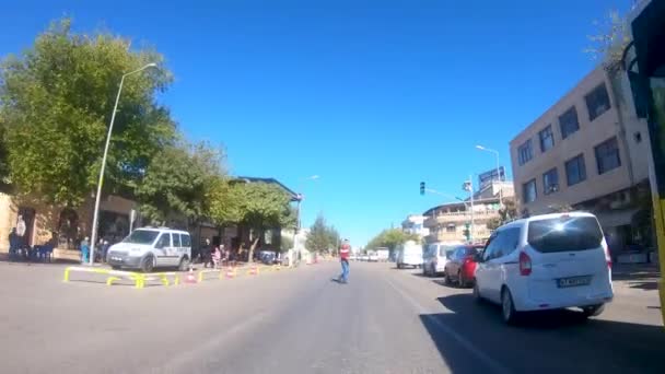 Midyat Mardin Turki Oktober 2019 Point View Mengemudi Rute Pedesaan — Stok Video