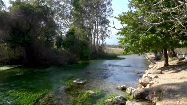 Река Азмак Деревне Акяка Мармарис Мугла Турция — стоковое видео