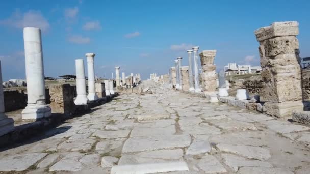 Denizli Turquie Octobre 2019 Ruines Ville Antique Laodikeia Pamukkale Denizli — Video