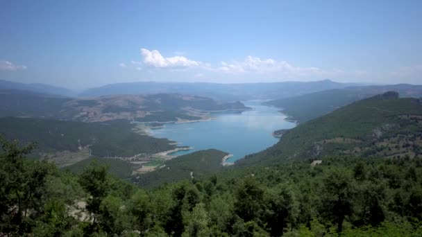 Sahinkaya Canyon Lago Vezirkopru Com Rio Kizilirmak Lago Samsun Turquia — Vídeo de Stock
