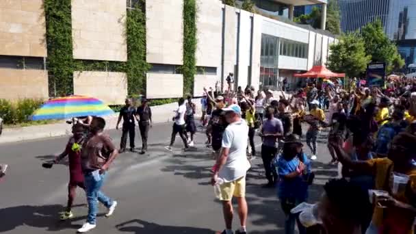 Johannesburg Jihoafrická Republika Říjen 2019 Plno Lidí Pochoduje Baví Gay — Stock video