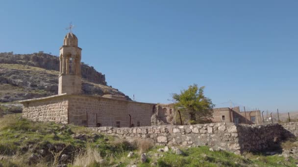 Dereici Savur Mardin January 2020 Abandoned Syriac Village Killit Dereici — Stock Video