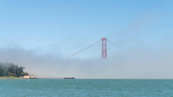 San Francisco Usa August 2019 Golden Gate Bridge Nebel Mit — Stockfoto