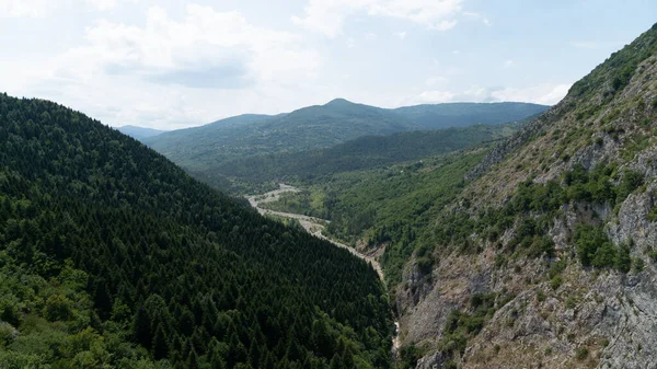 Pemandangan Lembah Valla Pegunungan Kure Pinarbasi Kastamonu Turki Stok Gambar Bebas Royalti