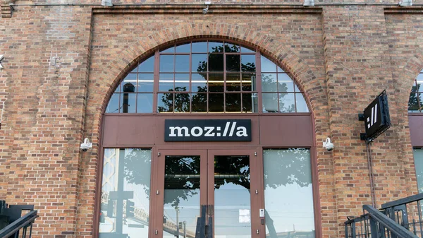 San Francisco Agosto 2019 Mozilla Edificio Oficinas Que Muestra Logotipo — Foto de Stock