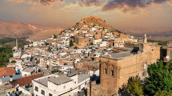 Savur Mardin Türkei Januar 2020 Stadt Savur Mit Alten Steinhäusern — Stockfoto