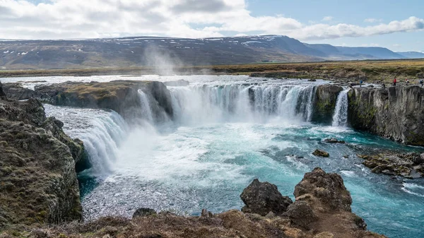 Godafoss Wodospad Bogów Regionie Myvatn Islandii — Zdjęcie stockowe