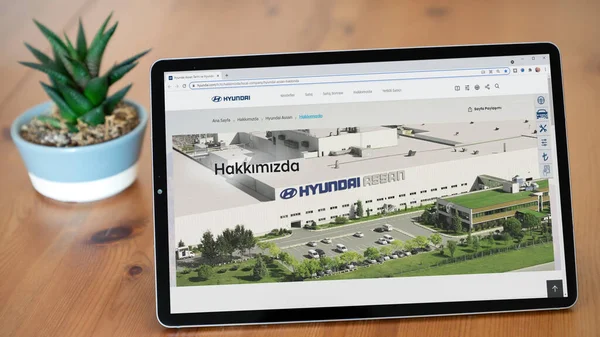 Istanbul Türkei Juli 2021 Illustrativer Screenshot Der Türkischen Hyundai Assan — Stockfoto