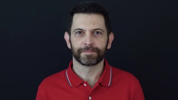 Man Hoping Goal Facing Frustration While Watching Sports Match Wearing — Stock Video