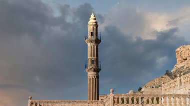 Mardin, Türkiye - Ocak 2020: Mardin Büyük Camisi olarak da bilinen Ulu Cami 'nin Minaresi