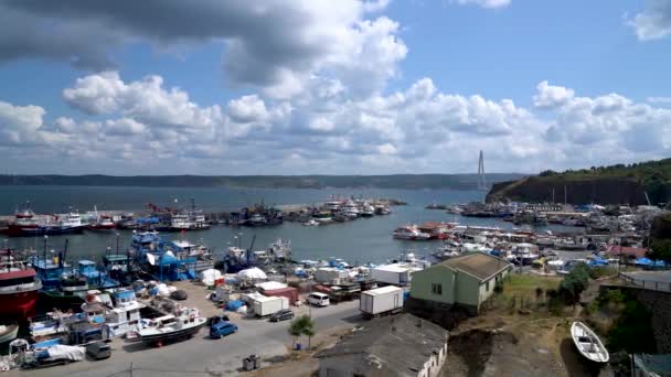 Rumeli Feneri Estambul Turquía Agosto 2021 Rumeli Feneri Ship Port — Vídeo de stock