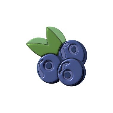 yaban mersini vektör illüstrasyonu, çizgi film simgesi