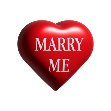 Beyaz arkaplanda 3d illüstrasyon kırmızı kalp metni