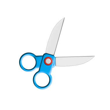 Makas. Web simgesi vektör illüstrasyonu