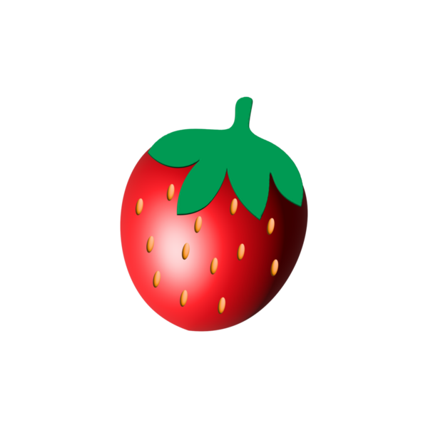 İzole çilek meyve vektör tasarımı
