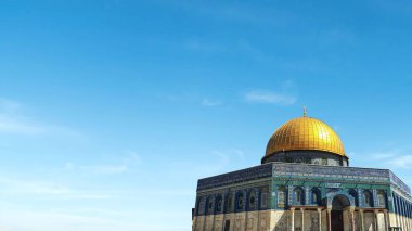 Kudüs, İsrail 'deki Cami Kubbesi.