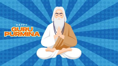 Mutlu Lord Nanguru selamlama kartı geçmişi. vektör illüstrasyonu