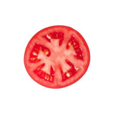 Beyaz arkaplanda kırmızı domates izole