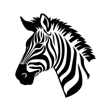zebra animal icon. vector illustration