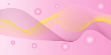 Üç boyutlu dinamik dalga arkaplan tasarımı. vektör illüstrasyonu.