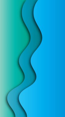 soyut dalga kağıt kesim biçimi tasarım arkaplanı