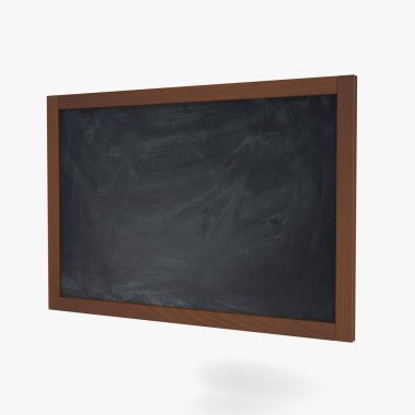 Beyaz arka plan üzerinde izole kara tahta
