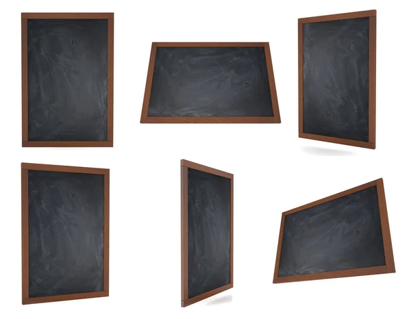 Beyaz arka plan üzerinde izole kara tahta — Stok fotoğraf