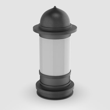 İzole reklam sütun