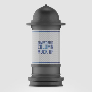 İzole reklam sütun