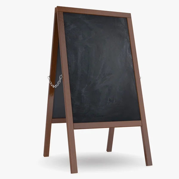 Chalkboard isolated on white background — Stock Photo, Image