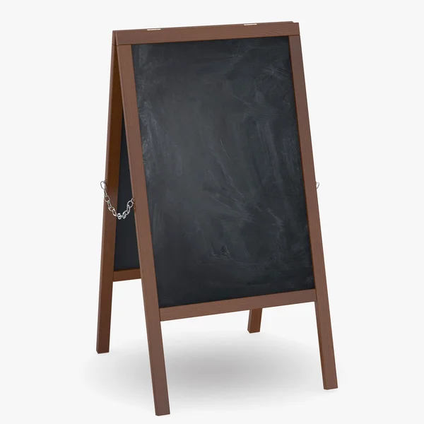 Beyaz arka plan üzerinde izole kara tahta — Stok fotoğraf