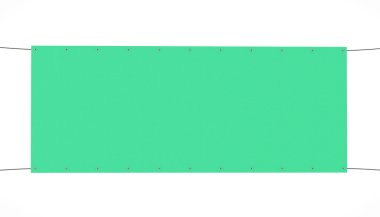 Afiş kadar sahte. 3D çizim. İzole.