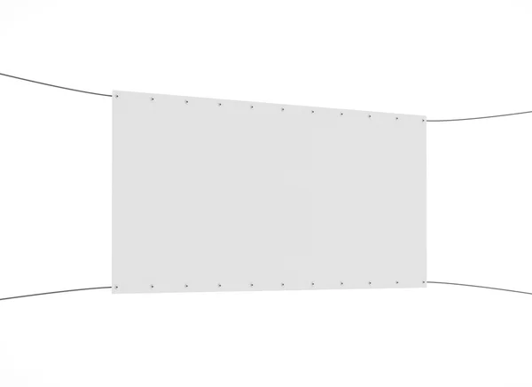 Banner-Attrappe auf. 3D-Illustration. isoliert. — Stockfoto