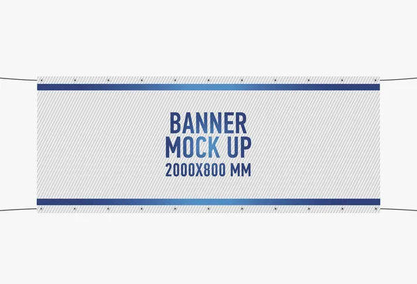 Banner mock up. 3d illustration. Isolated. — Stock Photo, Image