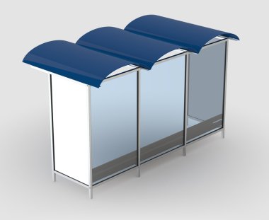 Otobüs durağı izole