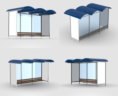 Otobüs durağı izole