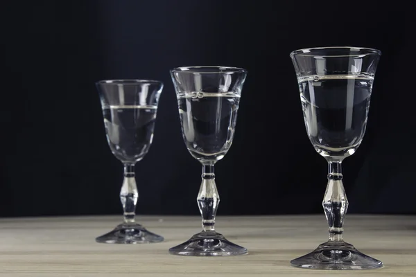 Set de vasos de alcohol con fondo — Foto de Stock