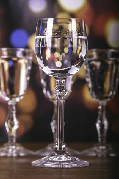 Set de vasos de alcohol con fondo —  Fotos de Stock