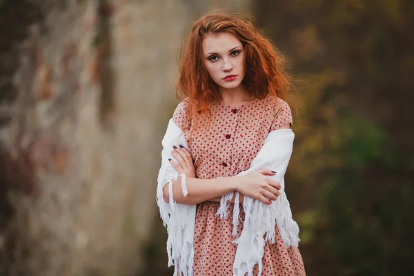 Young redhead girl — Stock Photo, Image