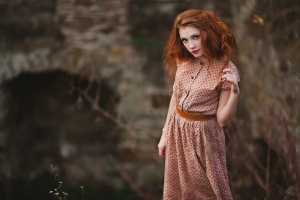 Young redhead girl — Stock Photo, Image