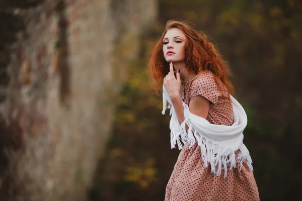 Young redhead girl — Stock Photo, Image