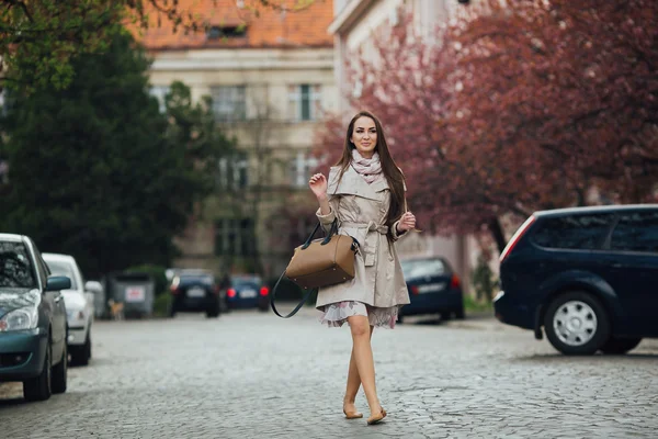 Young woman in jacket — Stock Photo, Image