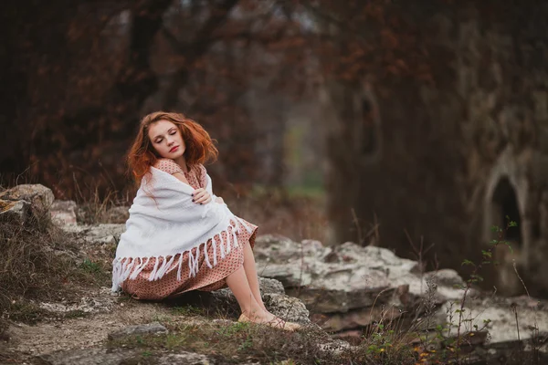 Young redhead girl — Stock Photo, Image