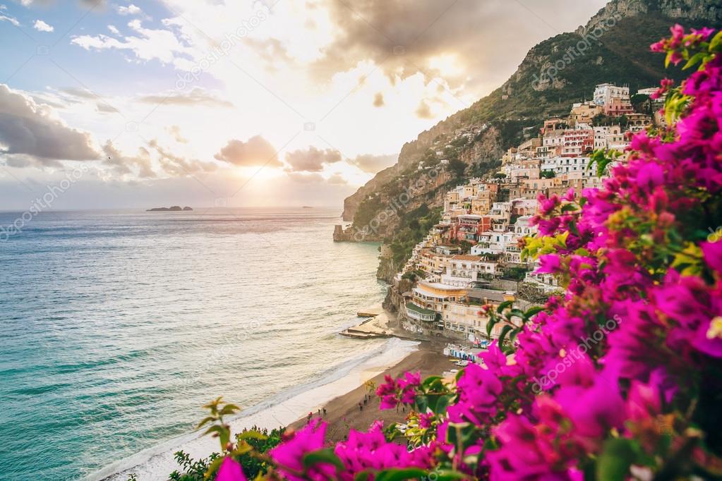 Town of Positano in bloom Stock Photo by ©anatoliycherkas 121977050