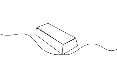 Altın çubuk sürekli finans konsept vektör çizimi