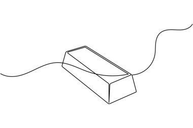 Altın çubuk sürekli finans konsept vektör çizimi