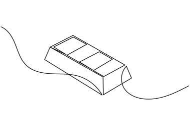 Altın çubuk sürekli finans konsept vektör çizimi