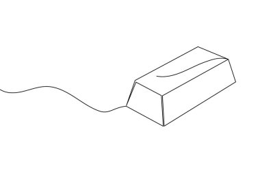 Altın çubuk sürekli finans konsept vektör çizimi